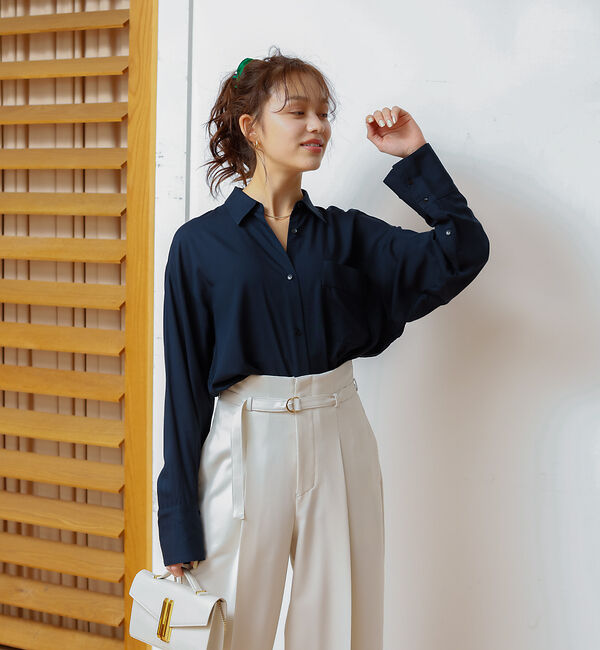 Rouge vif「レーヨンとろみシャツ」|シャツ・ブラウス|