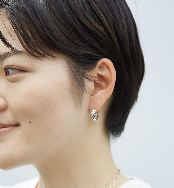 Rouge vif「【sauvage peau】キルティングデザイン ピアス / 両耳」|ピアス|