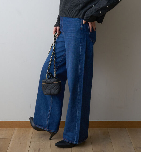 Rouge vif「【NEEDBY heritage/ニードバイ ヘリテージ】LUNA ワイドストレ」|デニム|