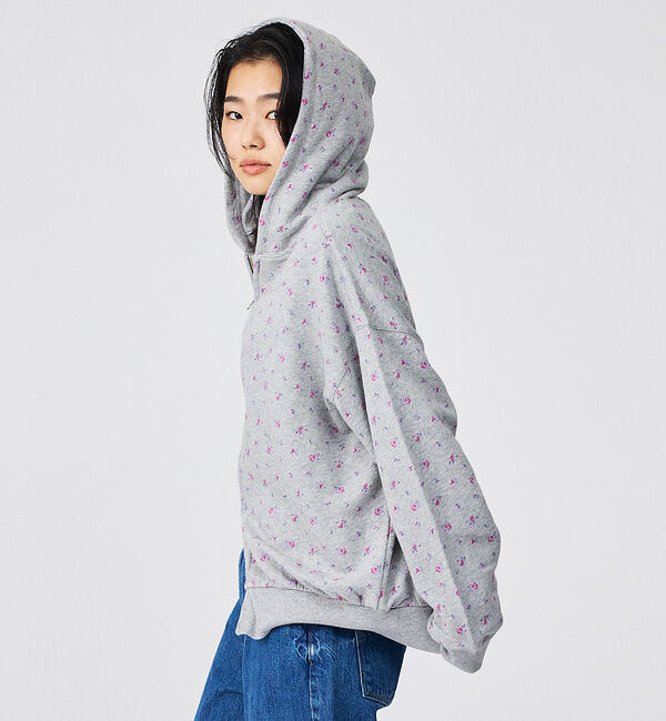 Rouge vif「【JEMORGAN/ジェーイーモーガン】ガーゼ裏毛花柄フルジップパーカー/JF6」|パーカー|