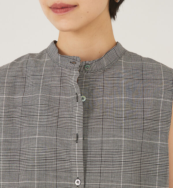 qualite「スタンド2wayチュニックブラウス」|シャツ・ブラウス|