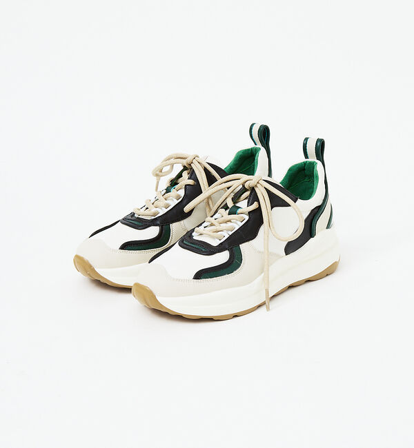 AU BANNISTER「配色ボリュームスニーカー」|スニーカー|グリーン