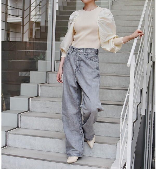 AU BANNISTER「【LAROUTE】ポインテッドサイドゴアブーツ」|ショートブーツ|