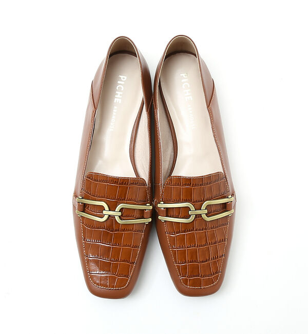 AU BANNISTER「バブーシュビットモカスクエアローファー」|ローファー|