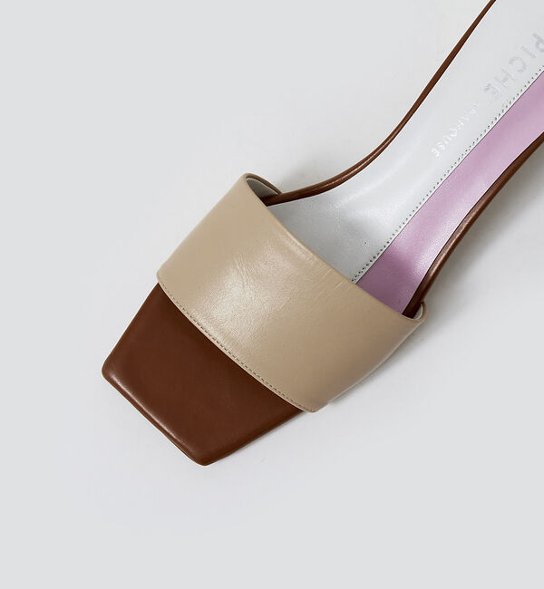 AU BANNISTER「カラーブロックミュール」|サンダル|