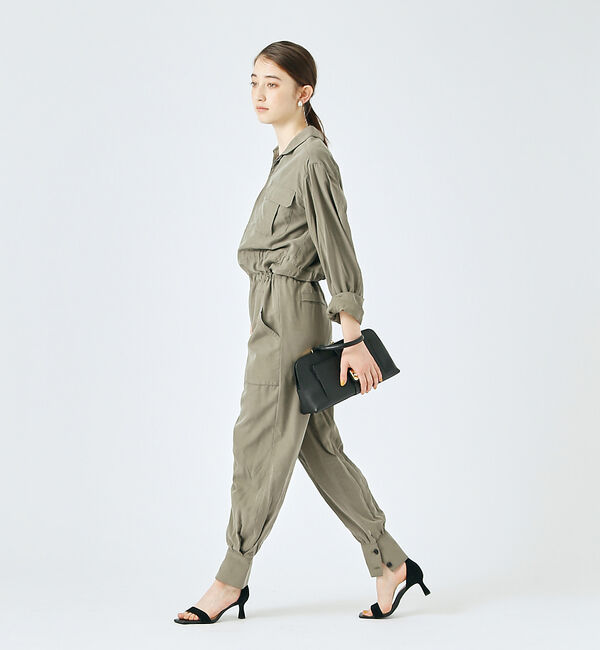 AU BANNISTER「アンクルストラップ スクエアトゥサンダル」|サンダル|