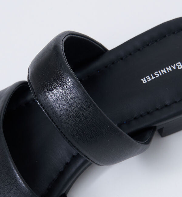 AU BANNISTER「【WEB限定】韓国風/スクエア アシンメトリー サンダル」|サンダル|