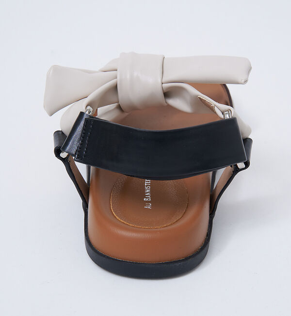 AU BANNISTER「【WEB限定】軽量/厚底 リボン スポーツ サンダル」|サンダル|