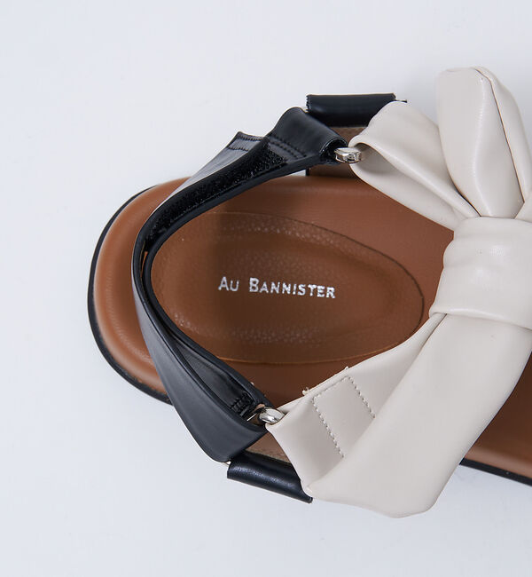 AU BANNISTER「【WEB限定】軽量/厚底 リボン スポーツ サンダル」|サンダル|