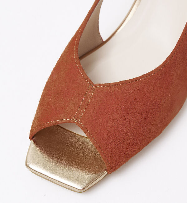 AU BANNISTER「バタフライカット スクエア オープントゥ パンプス」|パンプス|