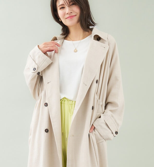 abahouse mavie「ヴィンテージツイルトレンチコート」|トレンチコート|