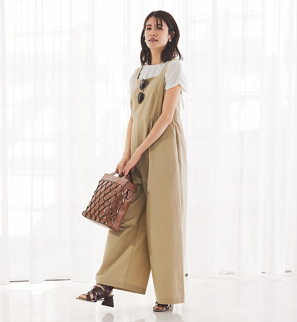 abahouse mavie「【大人のいちまんワンピ】サッカーサロペット」|オールインワン|