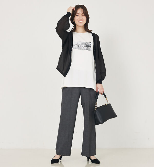 abahouse mavie「シアーシャツカーディガン」|カーディガン|