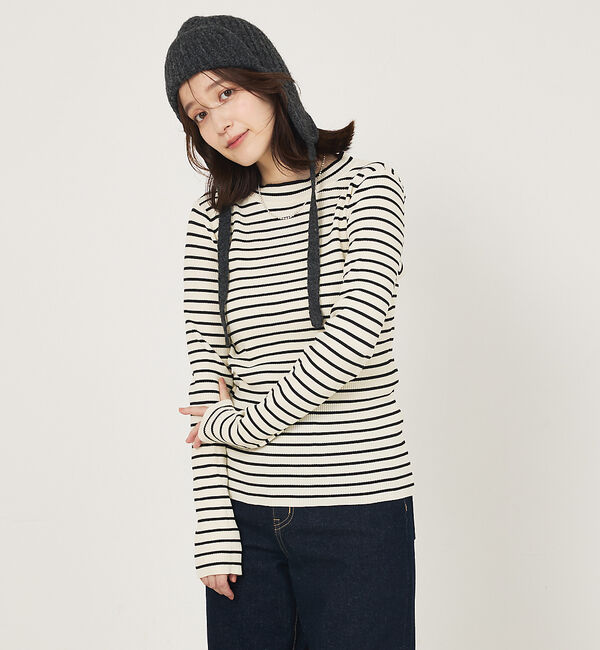 abahouse mavie「プチハイネックリブプルオーバー」|ニット・セーター|