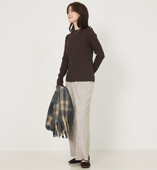 abahouse mavie「プチハイネックリブプルオーバー」|ニット・セーター|