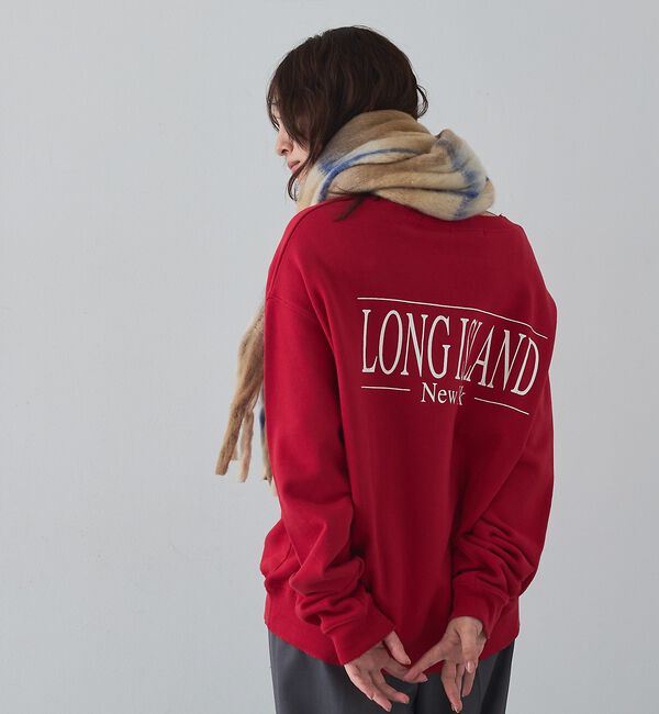 abahouse mavie「【ゆるっとこなれ感】ヴィンテージライクスウェット/冬服/長袖/刺繍/裏起毛」|スウェット・ジャージ|