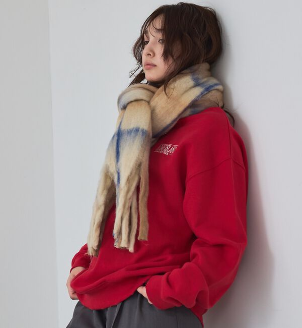 abahouse mavie「【ゆるっとこなれ感】ヴィンテージライクスウェット/冬服/長袖/刺繍/裏起毛」|スウェット・ジャージ|