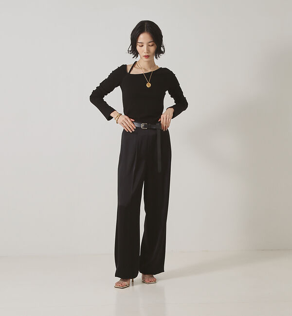 The Store by C' 「【COCUCA】リブアシメジャージー」|Tシャツ・カットソー|