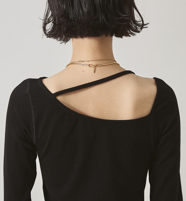 The Store by C' 「【COCUCA】リブアシメジャージー」|Tシャツ・カットソー|