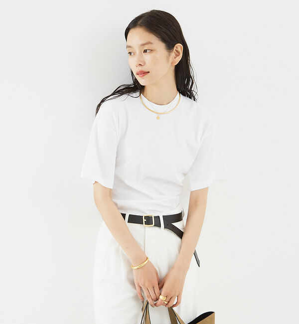 The Store by C' 「【TOTEME】Twisted Jersey Tee／ツイストジャージTシャツ」|Tシャツ・カットソー|オフホワイト