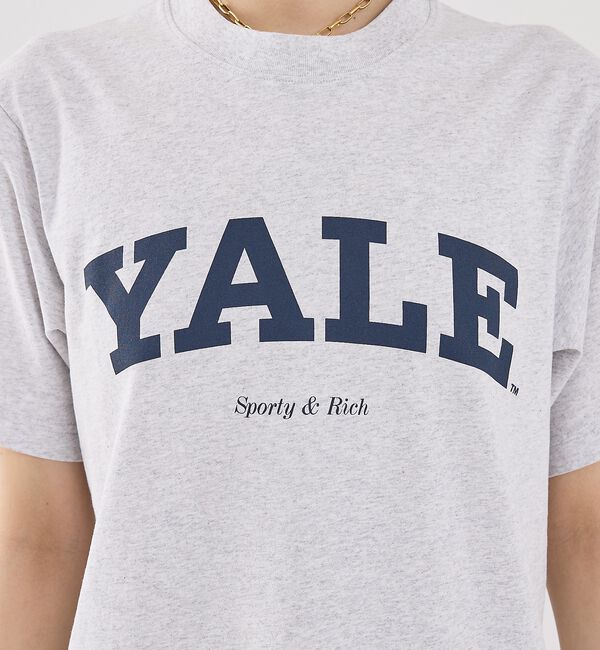 The Store by C' 「【Sporty&Rich】Yale Classic T-Shirt／ロゴTシャツ」|Tシャツ・カットソー|