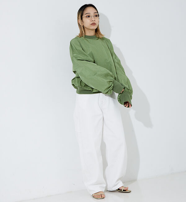 NOMINE「袖ボリューム シャツプルオーバー」|シャツ・ブラウス|