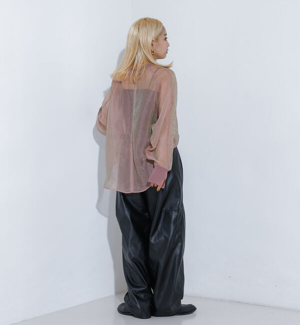 NOMINE「【セットアップ着用可】シアー ドルマンスリーブ プルオーバー」|シャツ・ブラウス|