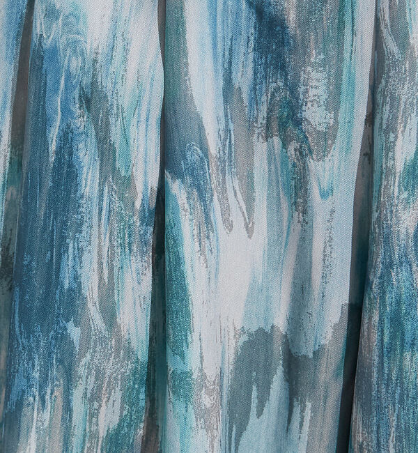 NOMINE「水彩アート ニュアンス柄 タックパンツ【予約】」|その他|