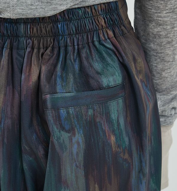 NOMINE「水彩アート ニュアンス柄 タックパンツ【予約】」|その他|