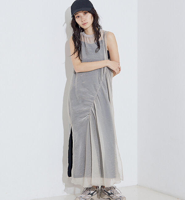 NOMINE「マルチWAY シアーシャーリング ワンピース(キャミワンピセット）」|ワンピース|