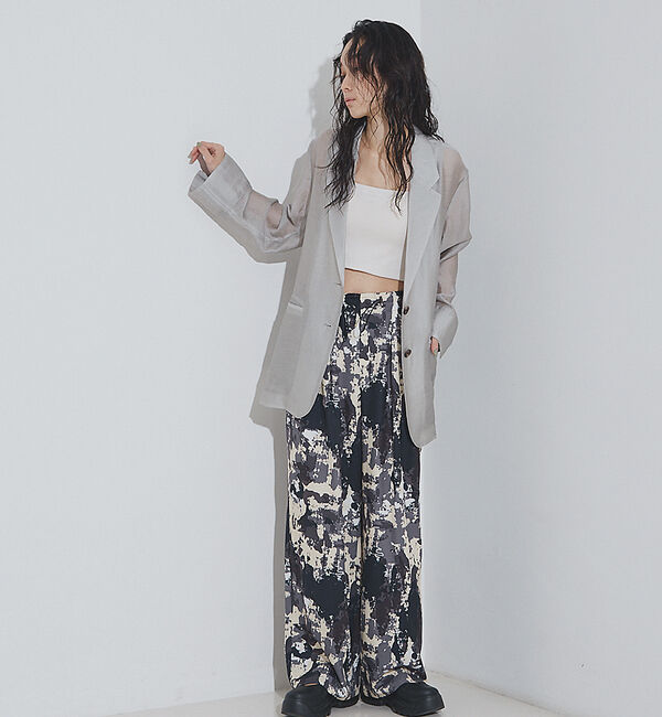 NOMINE「【セットアップ着用可】スプラッシュプリントドロスト パンツ」|その他|