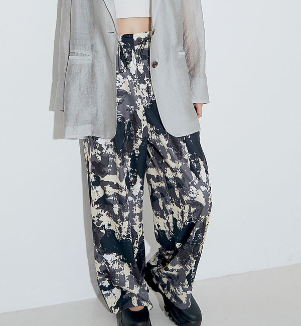 NOMINE「【セットアップ着用可】スプラッシュプリントドロスト パンツ」|その他|