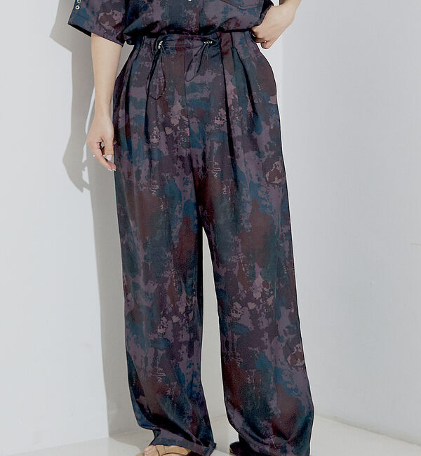 NOMINE「【セットアップ着用可】スプラッシュプリントドロスト パンツ」|その他|