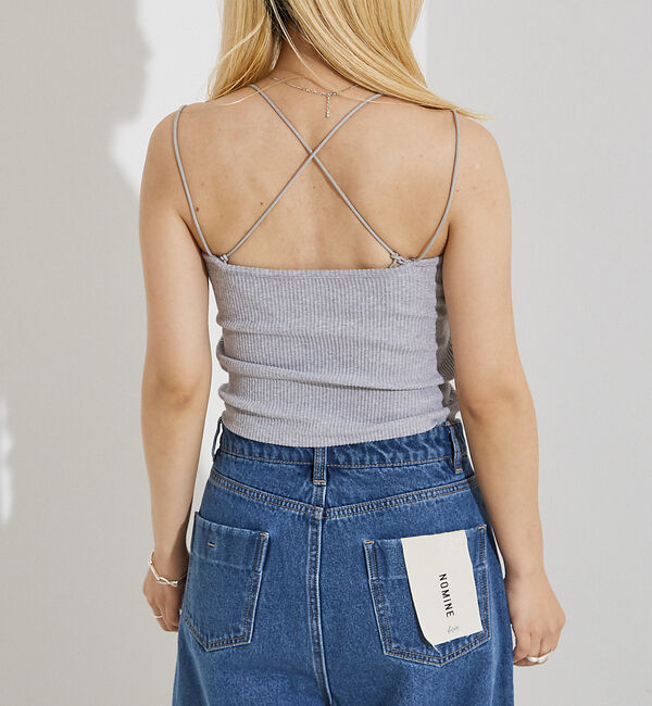 NOMINE「2WAY カップイン テレコ キャミソール」|キャミソール|