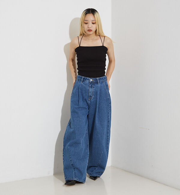 NOMINE「2WAY カップイン テレコ キャミソール」|キャミソール|