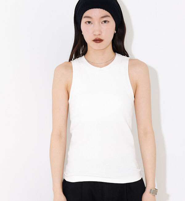 NOMINE「カップイン テレコ タンクトップ」|キャミソール|