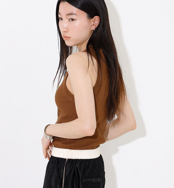 NOMINE「カップイン テレコ タンクトップ」|キャミソール|