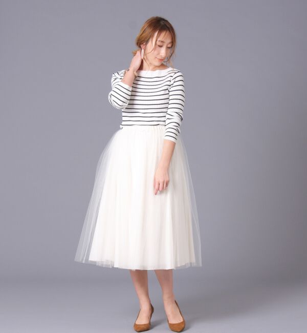  「Bilitis dix-sept ans ビリティス・ディセッタン/ニューロングチュチュスカート(72cm)」|スカート|アイボリー