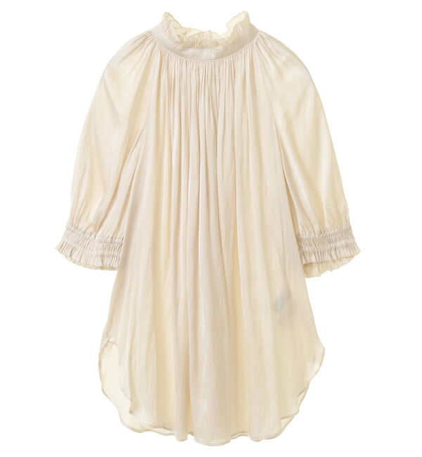 TIARA「《定番》2wayフリルネックショートスリーブブラウス」|シャツ・ブラウス|