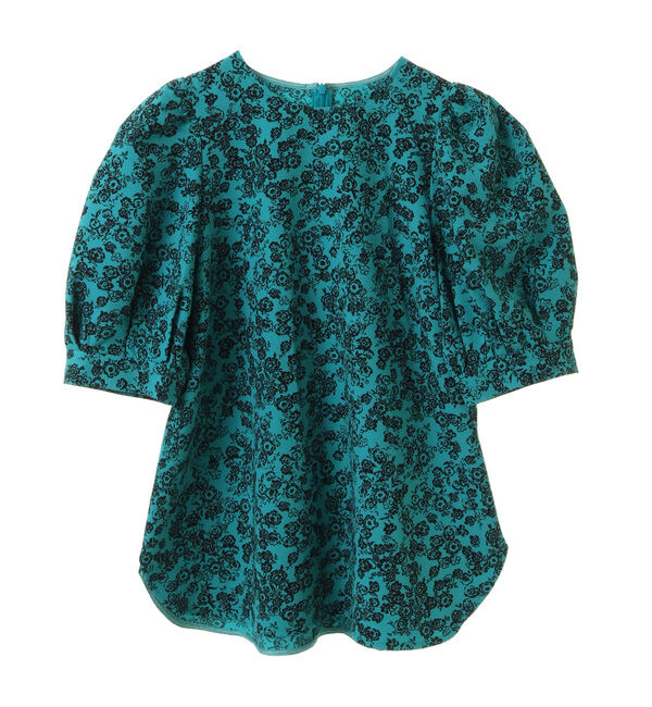 TIARA「ヴィンテージフラワープリントギャザーブラウス」|シャツ・ブラウス|