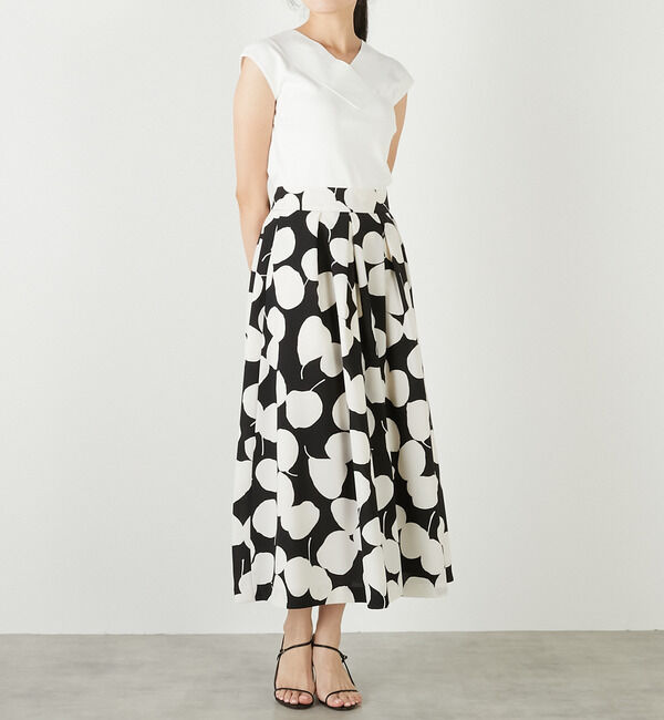 TIARA「リーフドットプリントスカート（セットアップ可）」|スカート|