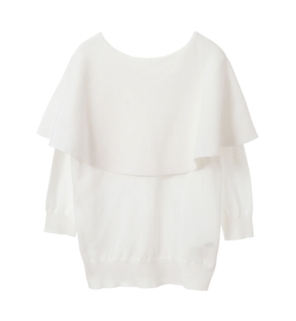 Liesse「ケープネック2WAYニット」|ニット・セーター|オフホワイト