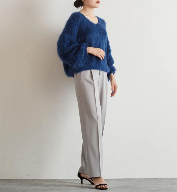 Liesse「ツイルストレッチストレートパンツ（セットアップ対応可）」|その他|