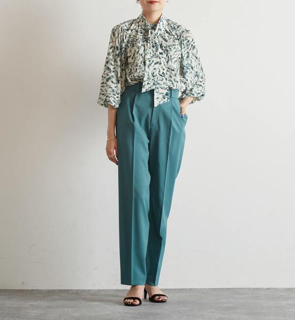 Liesse「ツイルストレッチストレートパンツ（セットアップ対応可）」|その他|