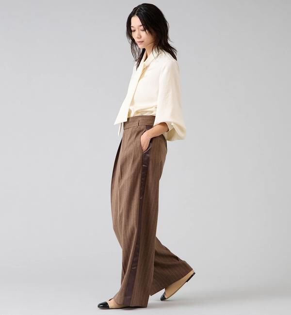 Liesse「サテンボウタイ付きブラウス」|シャツ・ブラウス|