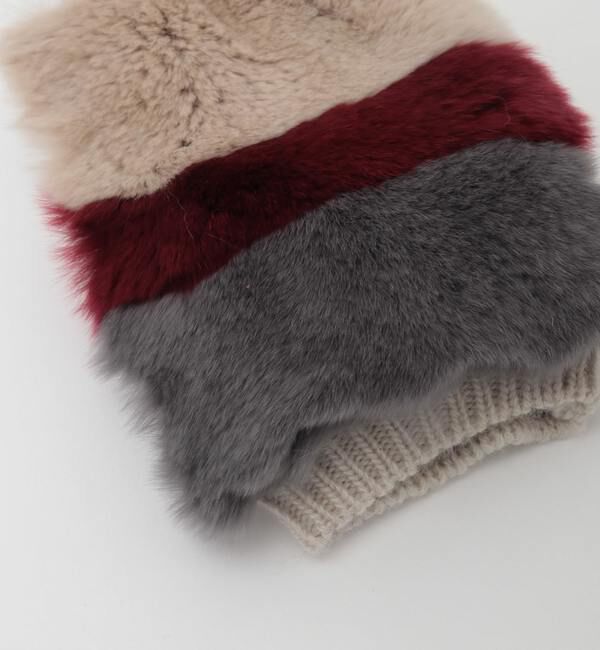 A_「【ALPO/アルポ】レッキスファー&times;ニットFingerless Gloves」|手袋|