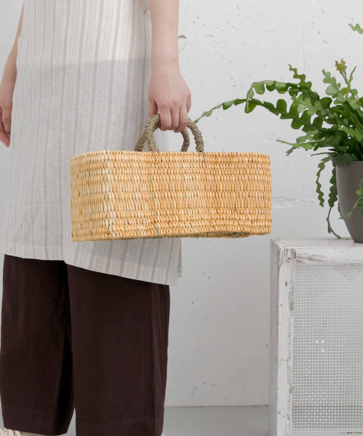 URBAN RESEARCH DOORS「アフリカンスクエア　ストロー横長かごM」|その他|