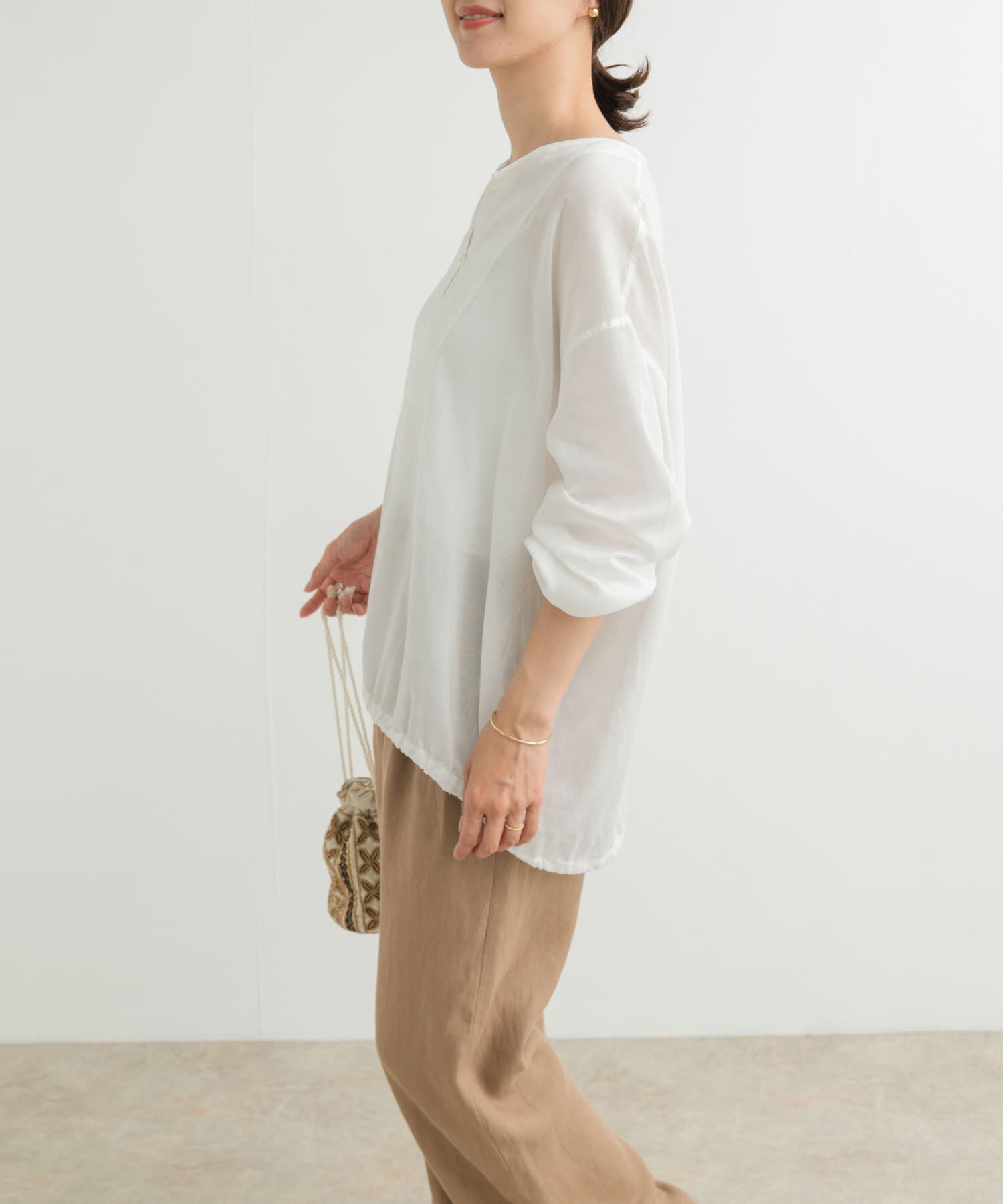 URBAN RESEARCH DOORS「リネンブレンドドロストチュニック」|チュニック|