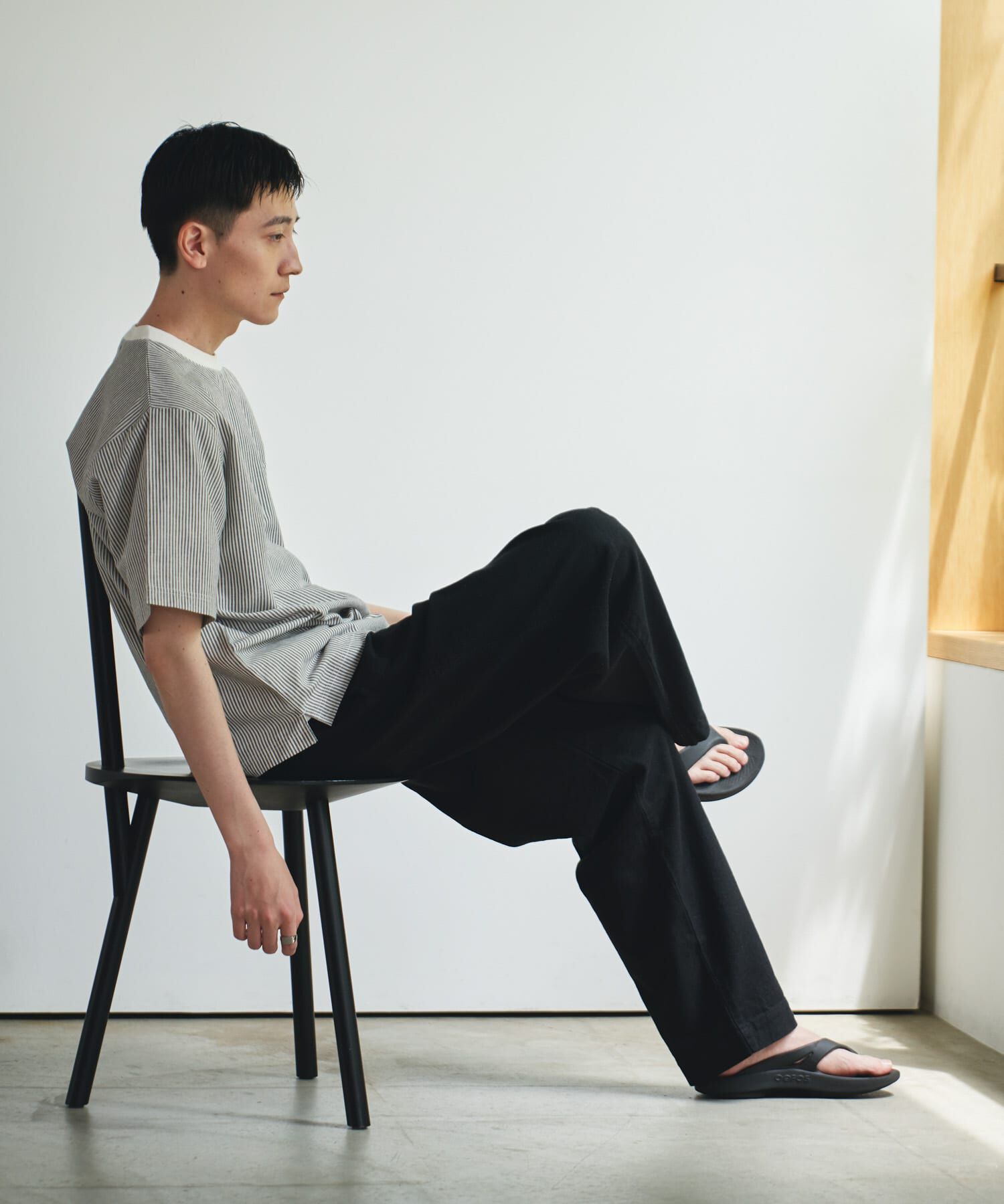 Sonny Label 「『接触冷感/イージーケア』リネン混ショートスリーブTシャツ」|Tシャツ・カットソー|