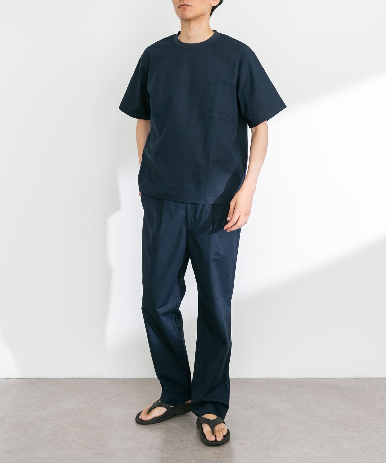 Sonny Label 「『接触冷感/イージーケア』リネン混ショートスリーブTシャツ」|Tシャツ・カットソー|